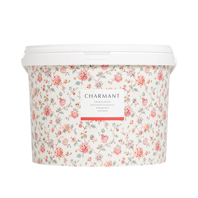 Краска Charmant Excellence матовая моющаяся акрил-уретановая  база А 9 л