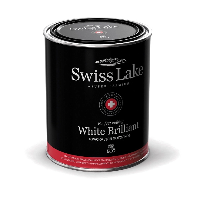 Краска Swiss Lake White Brilliant 2,7л