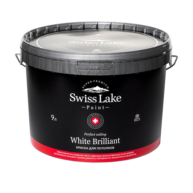Краска Swiss Lake White Brilliant 9л