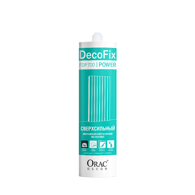 Монтажный клей ORAC DECOFIX POWER FDP700 290 мл OracDecor 23 х 6 х 6