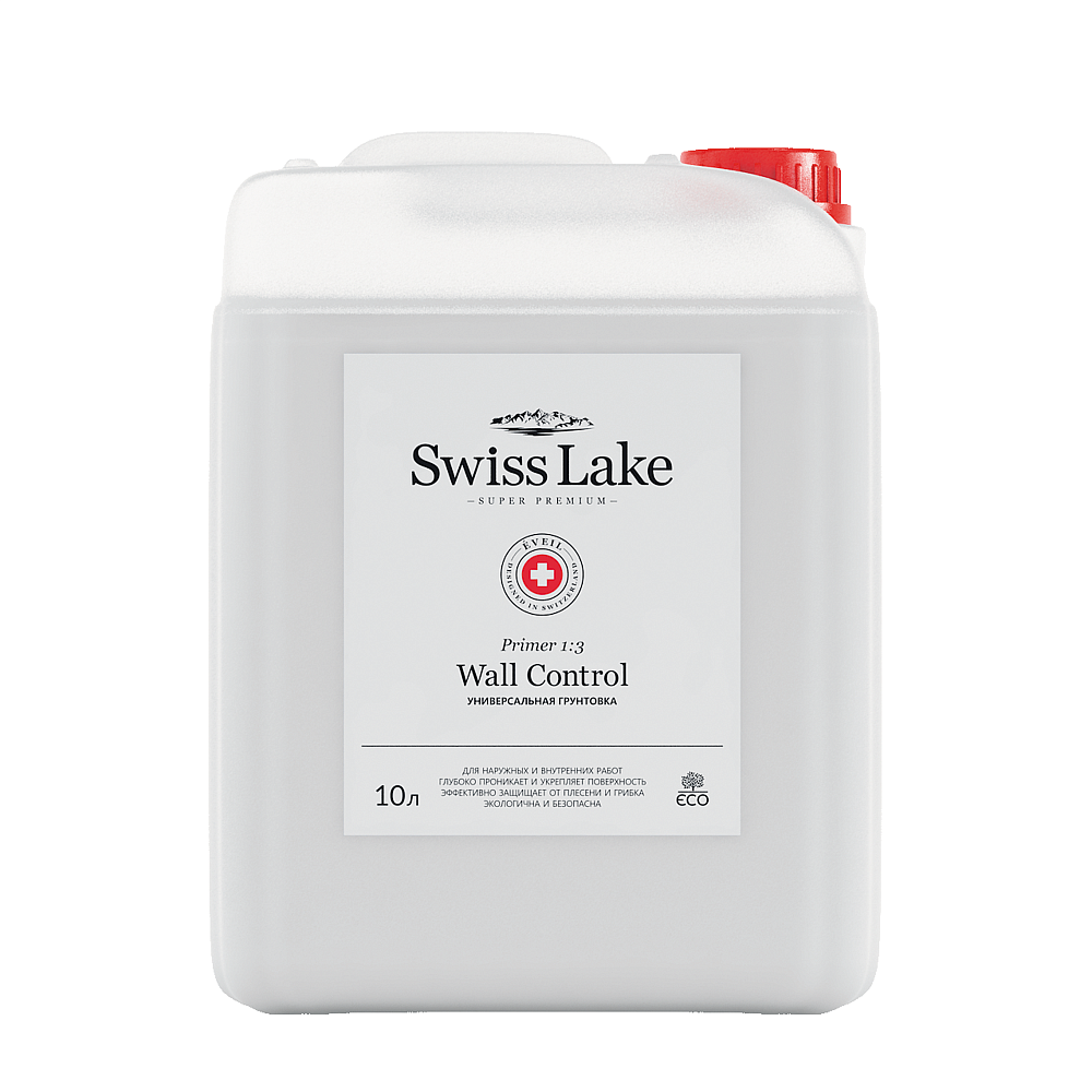 картинка Грунт Swiss Lake глубокого проникновения Primer 1:3 Wall Control 10 л от магазина Art Lab