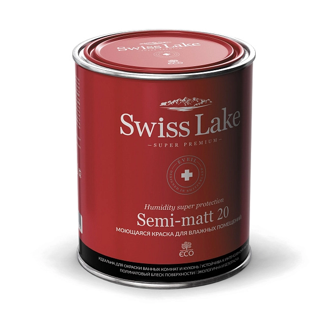 Краска Swiss Lake Semi-matt 20 база А 0,9л