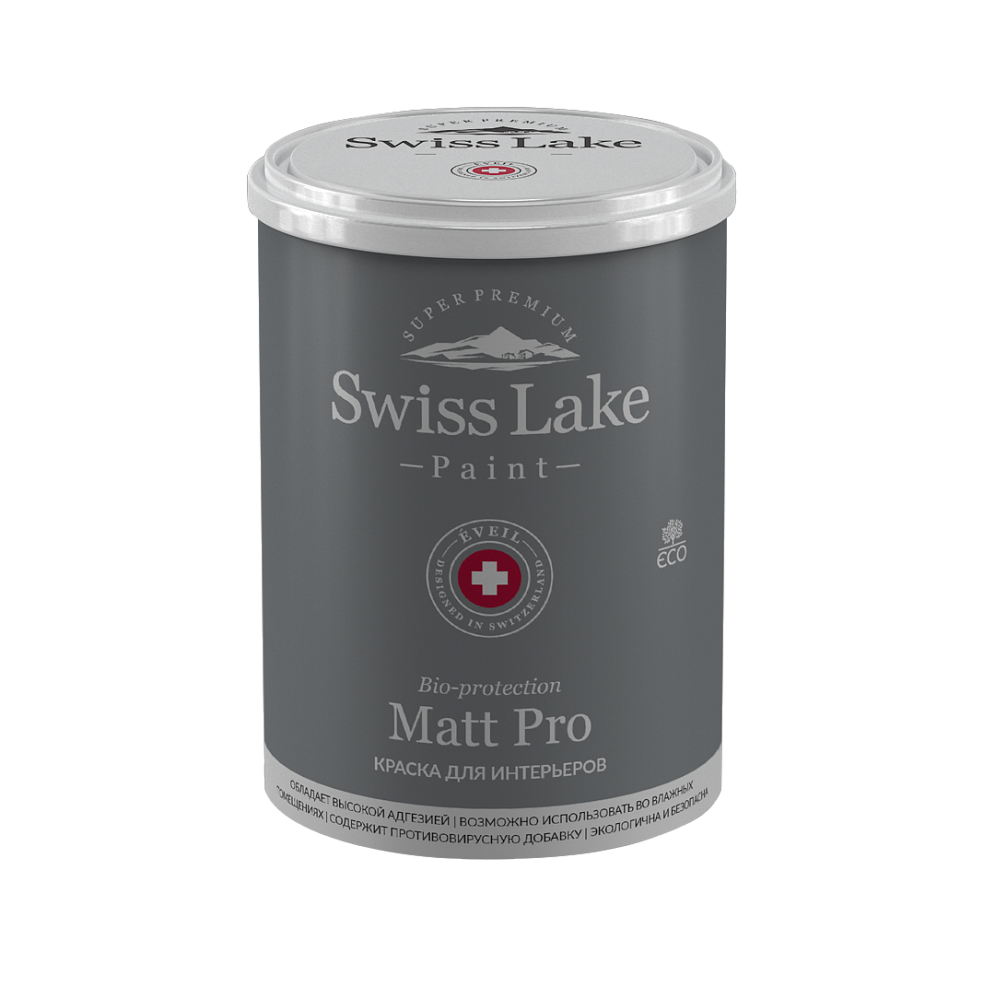 картинка Краска Swiss Lake Matt Pro база А 0,9л от магазина Art Lab